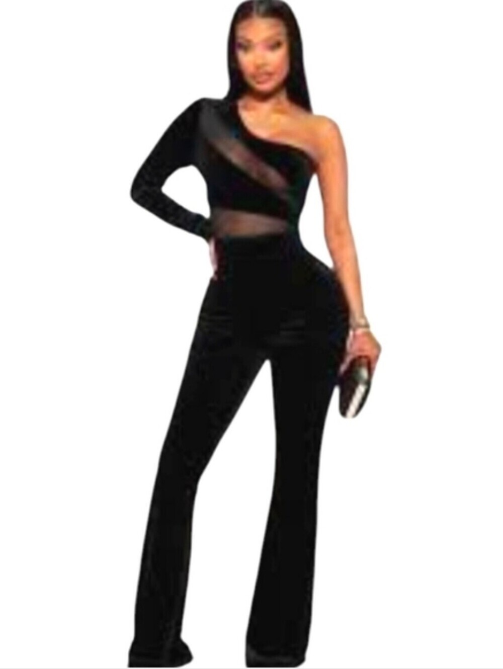 Fashion Nova Darkest Secret Velvet Jumpsuit